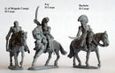 Napoleonic French Mounted Generals Of Division and Brigade, 28 mm Scale Model Metal Figures