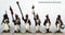 Napoleonic French Regimental Command, 28 mm Scale Model Metal Figures