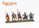 Foot Knights 11th – 13th Century, 28mm Model Figures Close Up