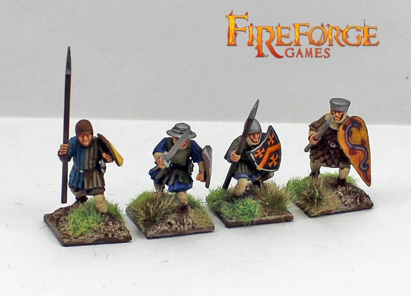 Medieval Foot Sergeants, 28mm Model Figures Detailed Example
