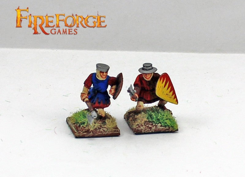 Medieval Foot Sergeants, 28mm Model Figures Example Figures