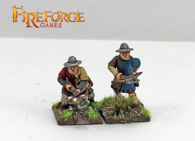Medieval Foot Sergeants, 28mm Model Figures Detailed Crossbowmen
