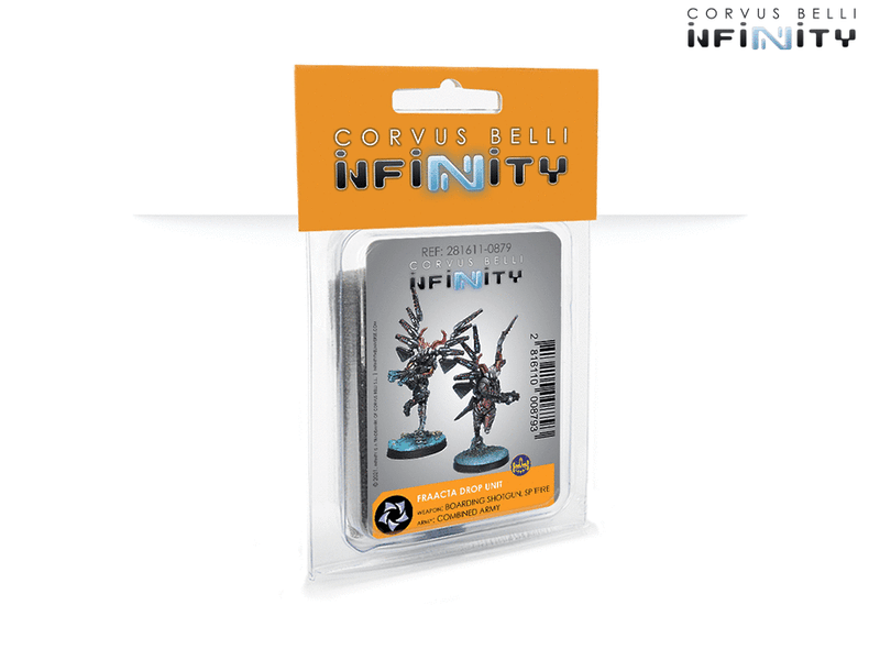 Infinity Combined Army Fraacta Drop Unit (Boarding Shotgun, Spitfire) Miniatures Game Figures Blister Package