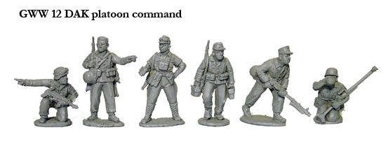 German WW2 Zug (Platoon) Command, 28 mm Scale Model Metal Figures