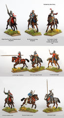 Agincourt Mounted Knights 1415-1429, 28 mm Model Plastic Figures Kit Additional Alan Perry Exmaples