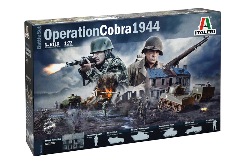 Operation Cobra 1944 WWII 1/72 Scale Battle Set By Italeri