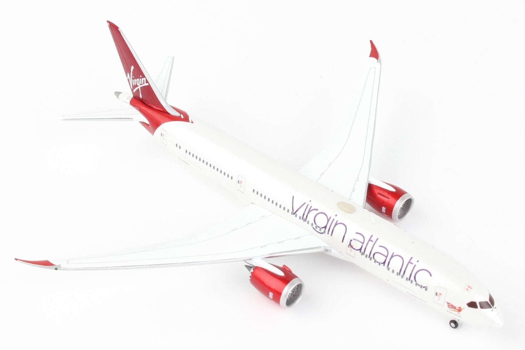 GeminiJets Boeing 787-9 Virgin Atlantic (G-VZIG), 1:400 Scale Model Right Front View