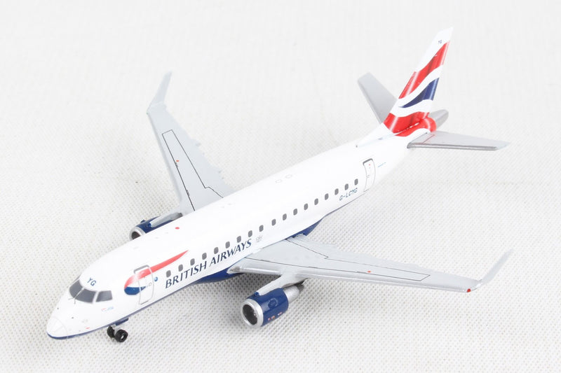 Embraer E170 British Airways Cityflyer (G-LCYG) 1:400 Scale Model Left Front View