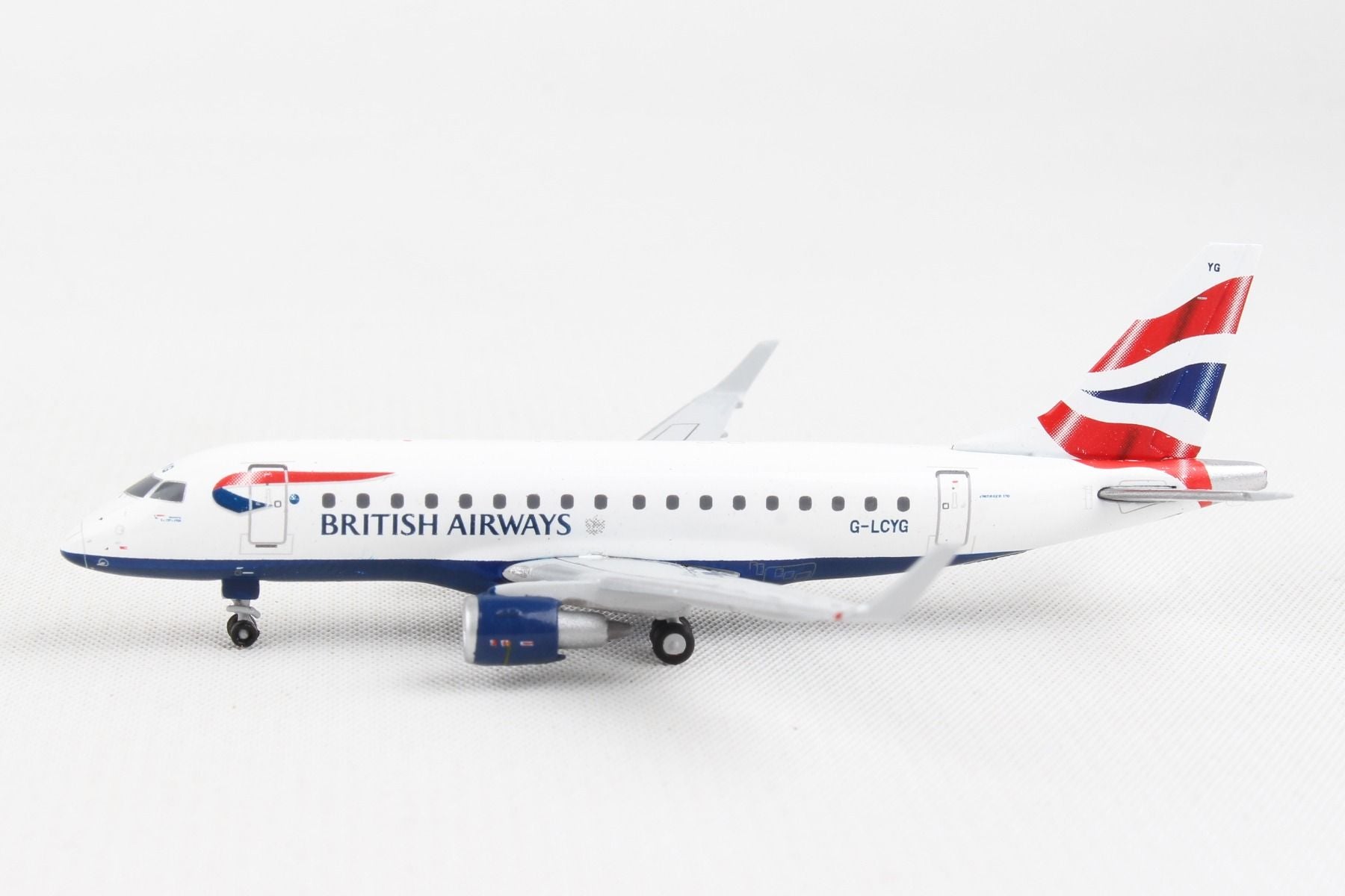 Embraer E170 British Airways Cityflyer (G-LCYG) 1:400 Scale Model Left Side View