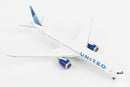Boeing 787-10 United Airlines (N12010) 1:400 Scale Diecast Model Right Front View