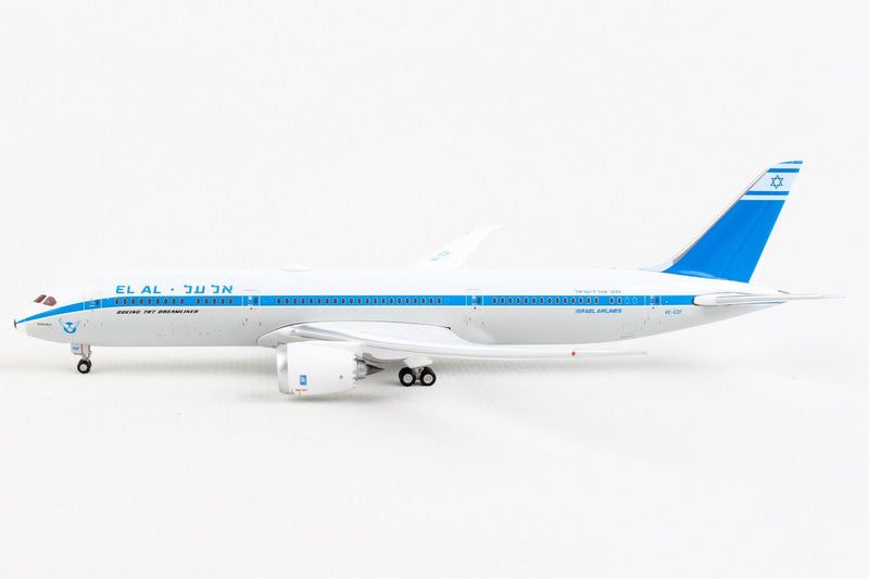 Boeing 787-9 El Al Israel Airlines (4X-EDF) 1:400 Scale Model Left Side View