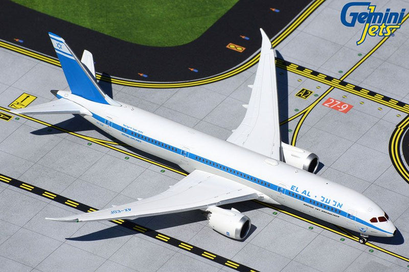 Boeing 787-9 El Al Israel Airlines (4X-EDF) 1:400 Scale Model By Gemini Jets
