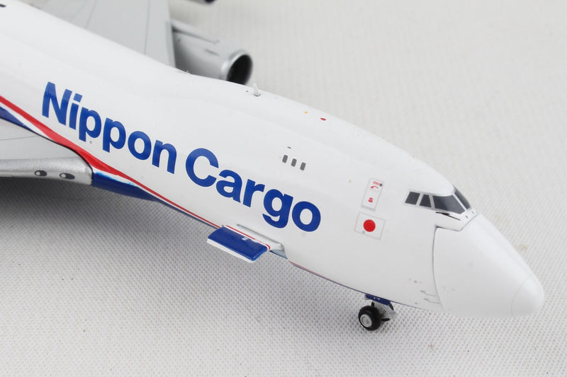 Boeing 747-8F Nippon Cargo Airlines (JA14KZ) 1:400 Scale Diecast Model Nose Close Up
