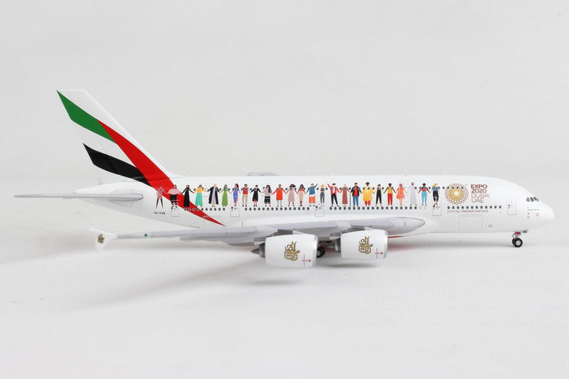 Airbus A380 Emirates “Year of Tolerance” (A6-EVB) 1/400 Scale Diecast Model Right Side View