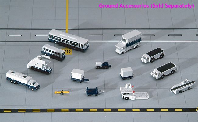 14 Pieces Airport Ground Accessories Set 1/400 Scale Models