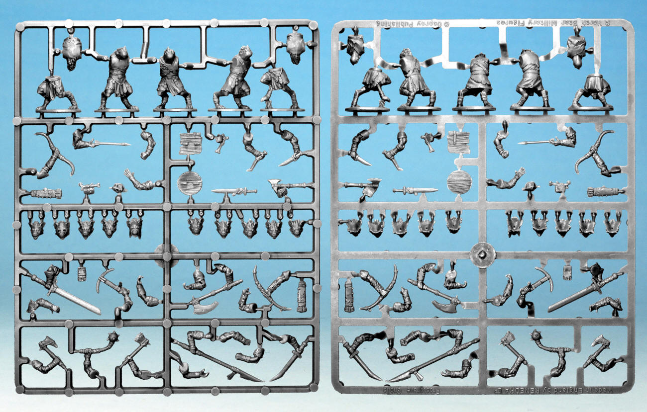 Frostgrave Gnolls, 28 mm Scale Model Plastic Figures Frames
