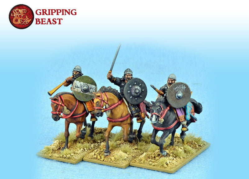 Gripping Beat Arab Heavy Cavalry 10th -13th Century, 28 mm Scale Figures Detailed Close Up