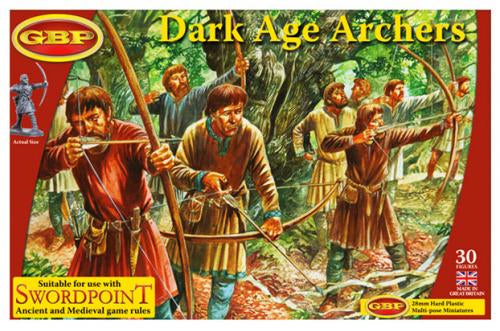 Dark Age Archers 10th -13th Century, 28 mm Scale Model Plastic Figures