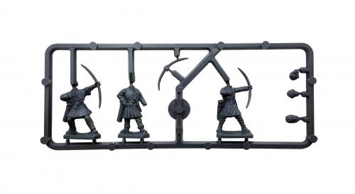 Dark Age Archers 10th -13th Century, 28 mm Scale Model Plastic Figures Sample Archer Frame