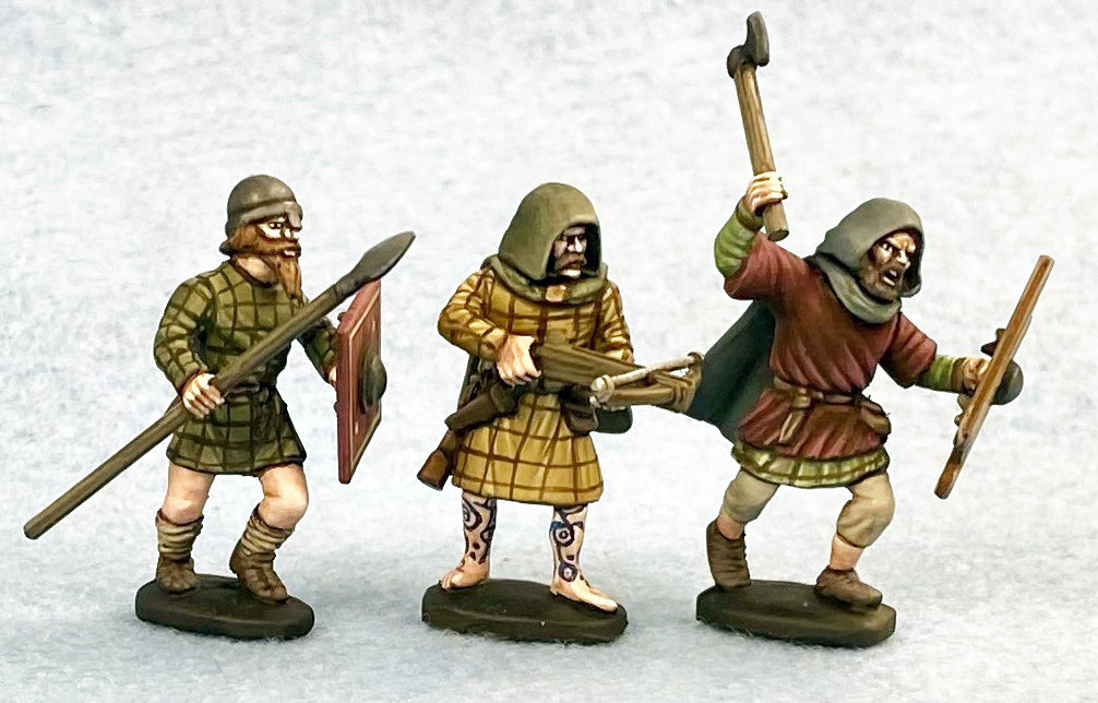 Gripping Beast Dark Age Picts, 28 mm Scale Model Plastic Figures Painted Example