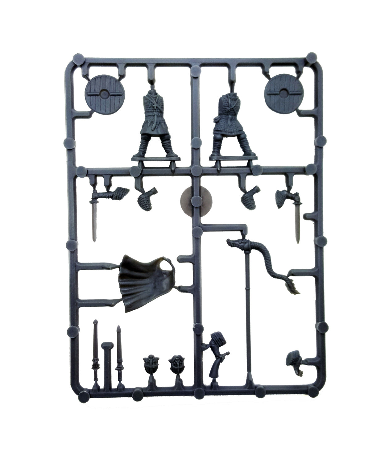 Gripping Beast Saxon Thegns, 28 mm Scale Model Plastic Figures Command Frame