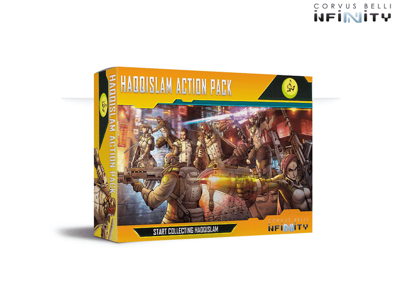 Infinity Haqqislam Action Pack Miniature Game Figures Box