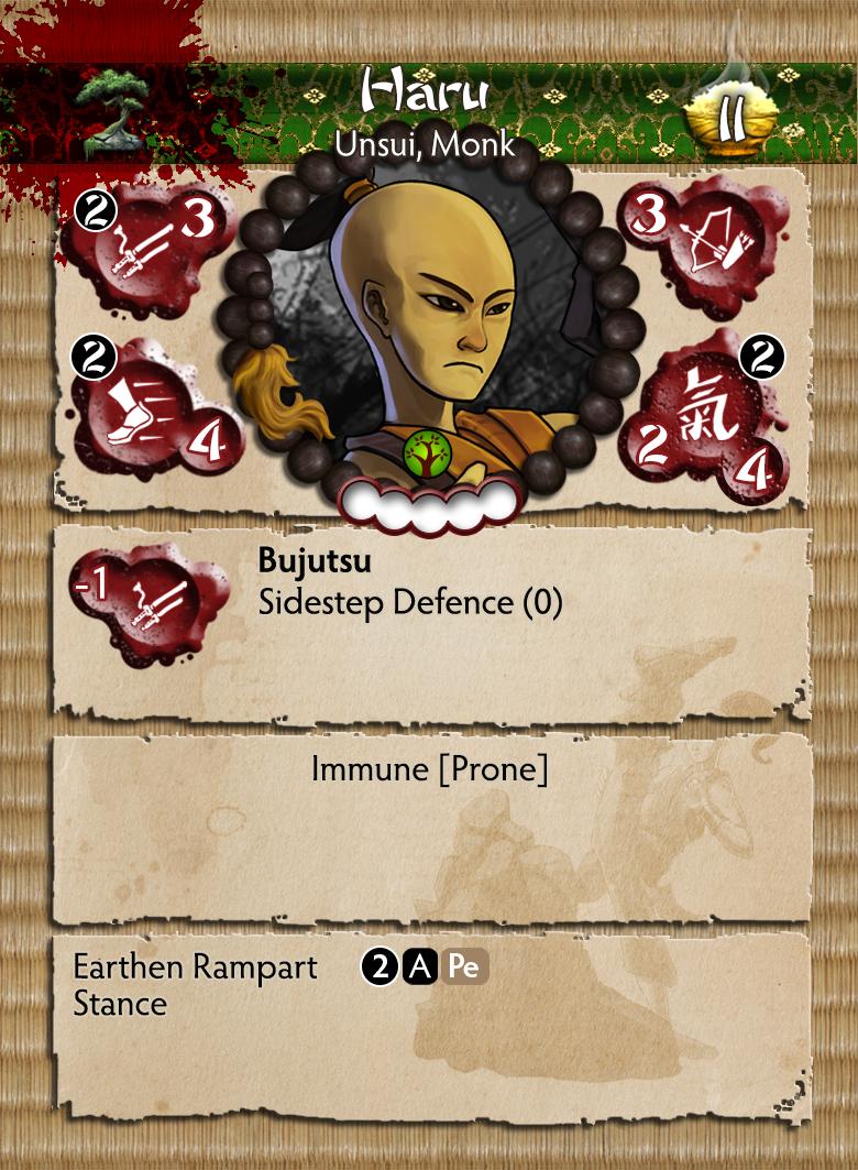 Bushido Temple Of Ro-Kan Faction Starter Set Haru Profile Card