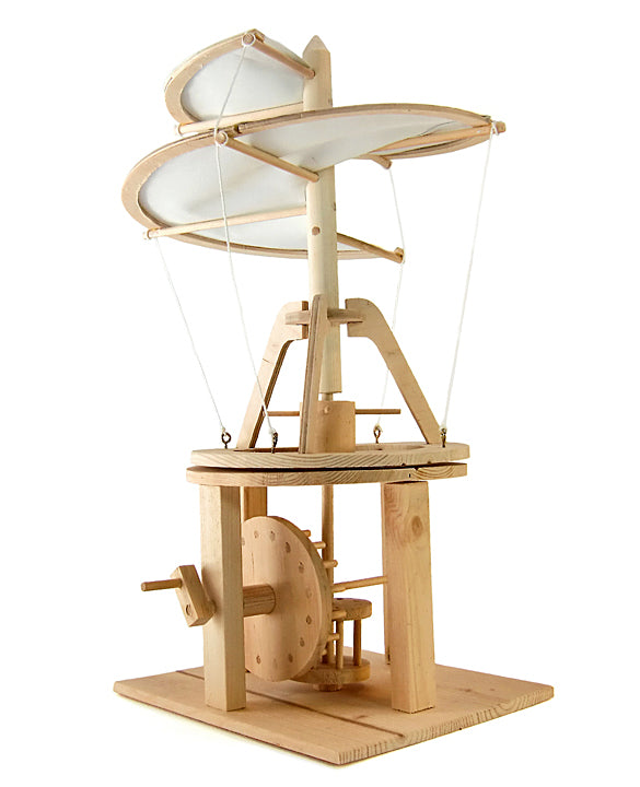 Leonardo Da Vinci Aerial Screw (Helicopter) Wooden Kit By Pathfinders Design