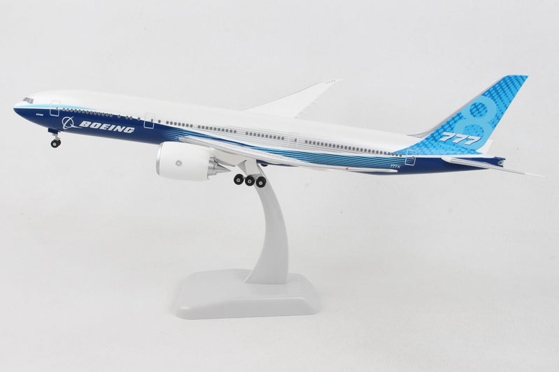 Boeing 777-8 Boeing Livery W/Gear 1:200 Scale Model Left Side View