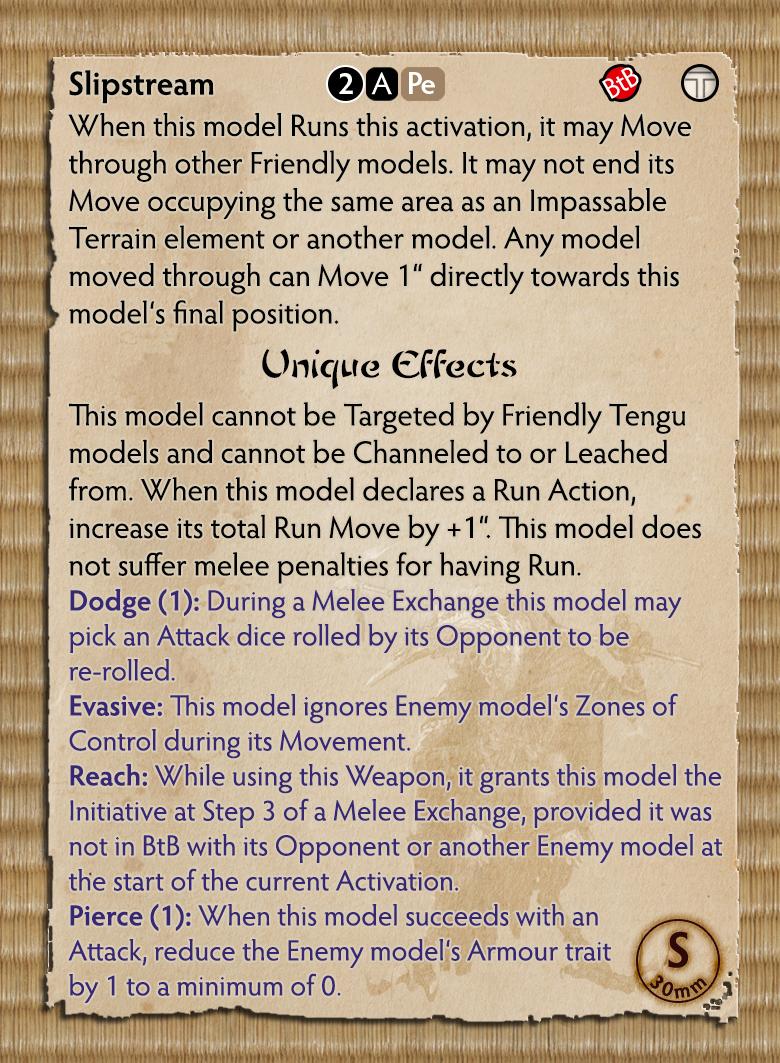 Bushido The Descension Faction Starter Set Hirohibo Profile Card Back