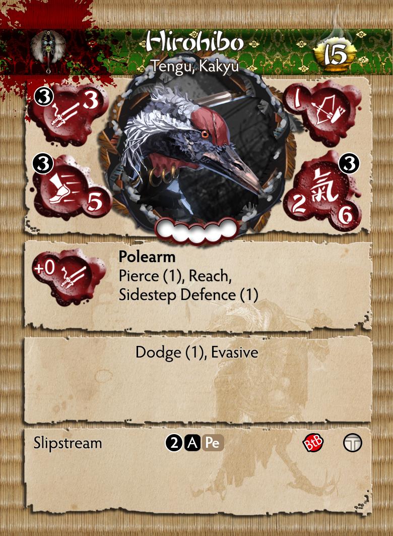 Bushido The Descension Faction Starter Set Hirohibo Profile Card