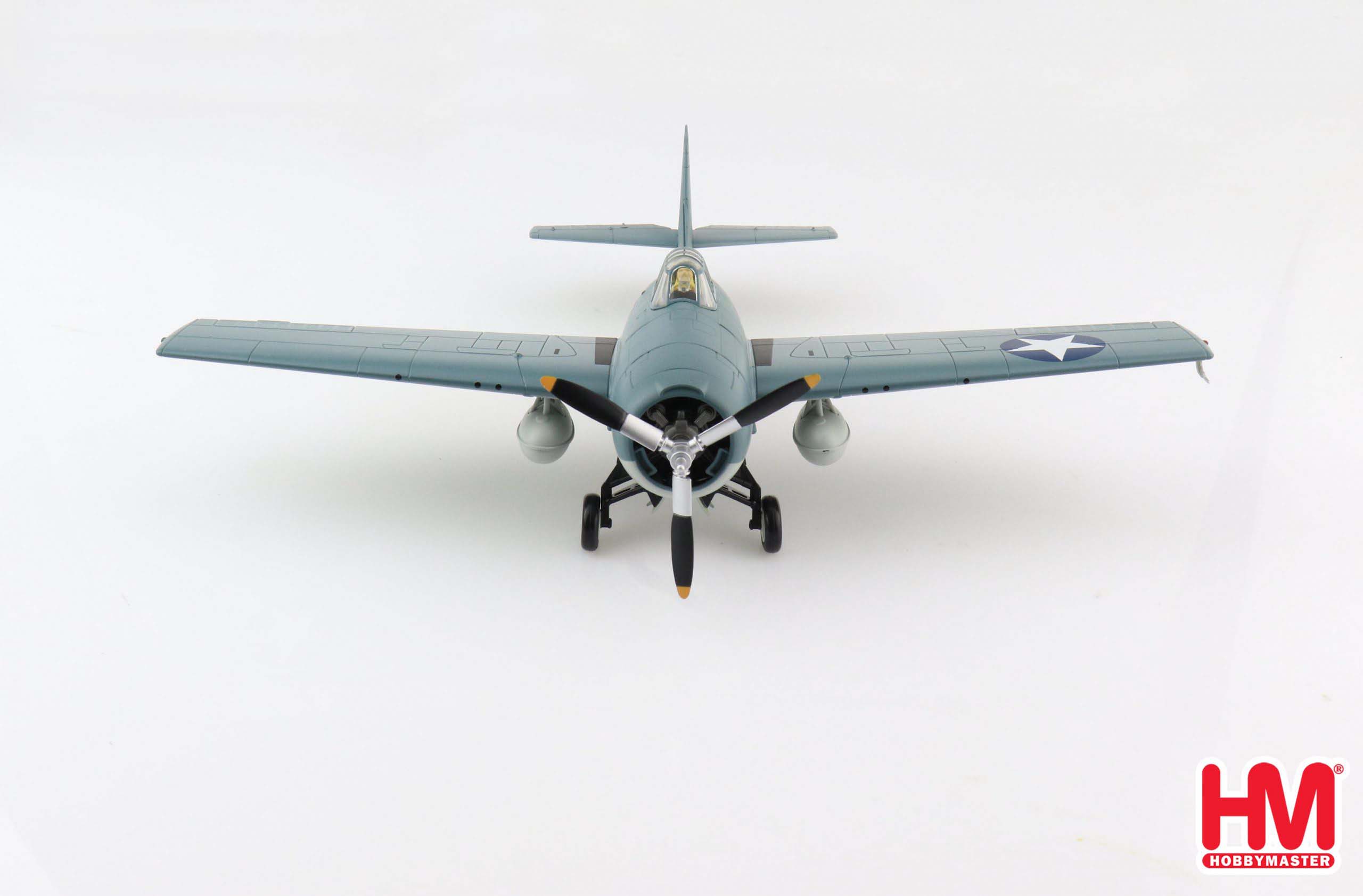 Hobby Master Grumman F4F-4 Wildcat VF-9 USS Ranger “Operation Torch” 1942, 1:48 Scale Diecast Model Front View