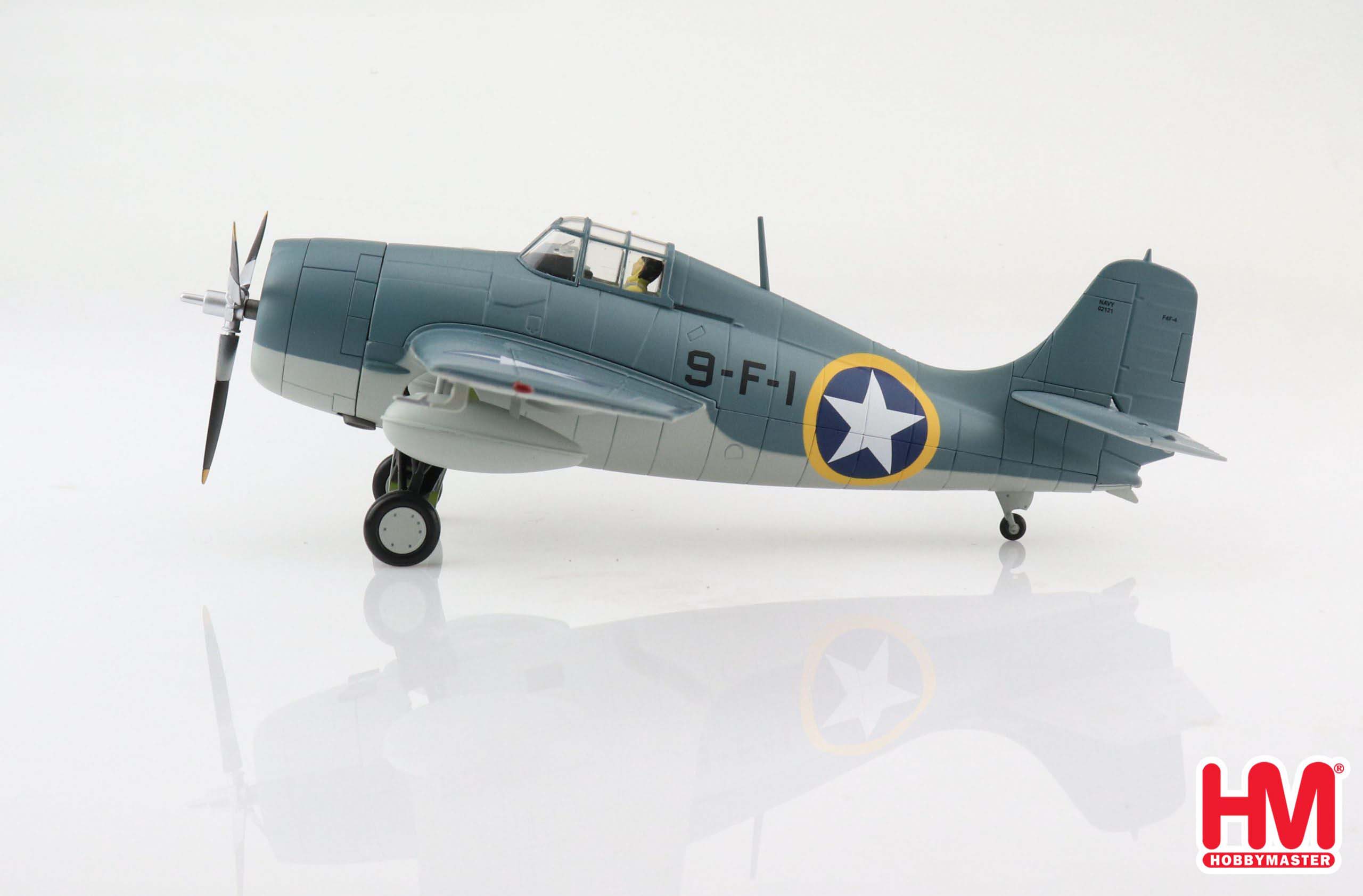 Hobby Master Grumman F4F-4 Wildcat VF-9 USS Ranger “Operation Torch” 1942, 1:48 Scale Diecast Model Left Side View