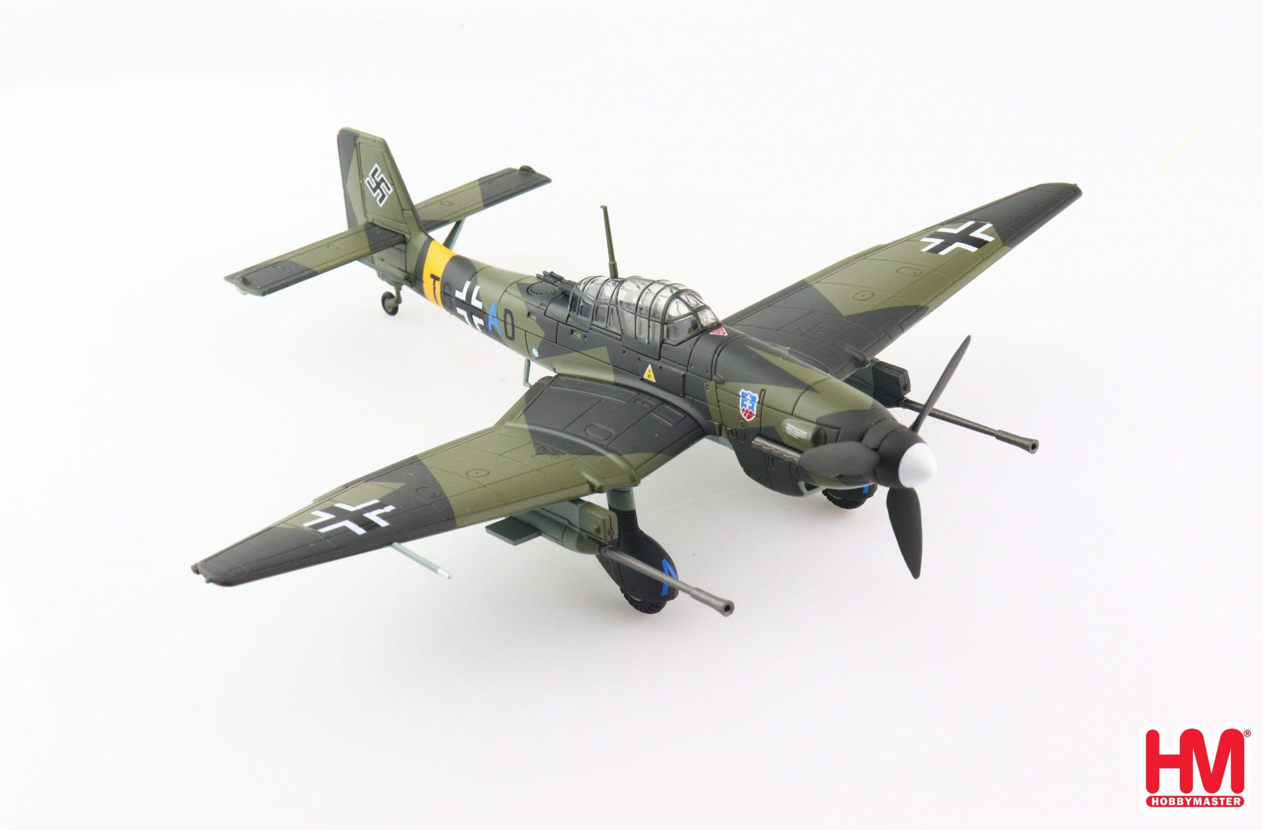 Right Front View Hobby Master Ju 87 G-1 Stuka 1:72 Scale Diecast Aircraft