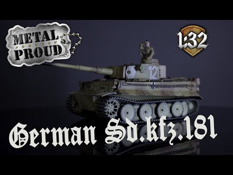 Sd.Kfz181 Pzkpfw VI Ausf. E (Tiger I), 501th Heavy Tank Battalion, Tunisia 1943, 1/32 Scale Model Video