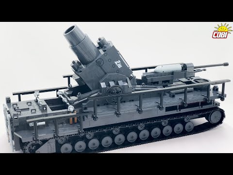 60 cm Karl-Gerät 040 “ZIU” Self-Propelled Mortar 1574 Piece Block Kit Video