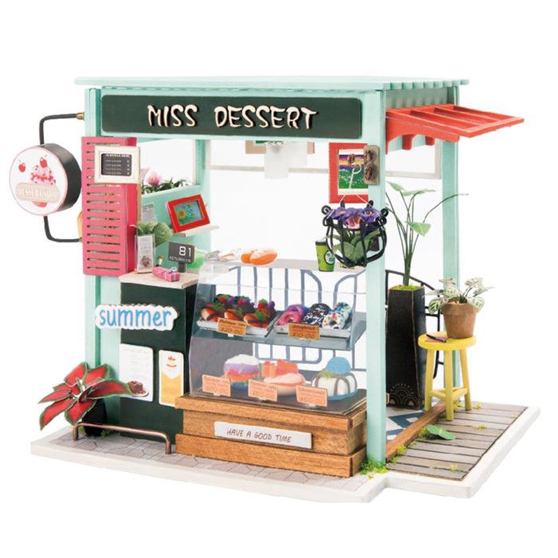 Rolife Dessert / Ice Cream Shop 1/24 Scale Miniature Model Kit