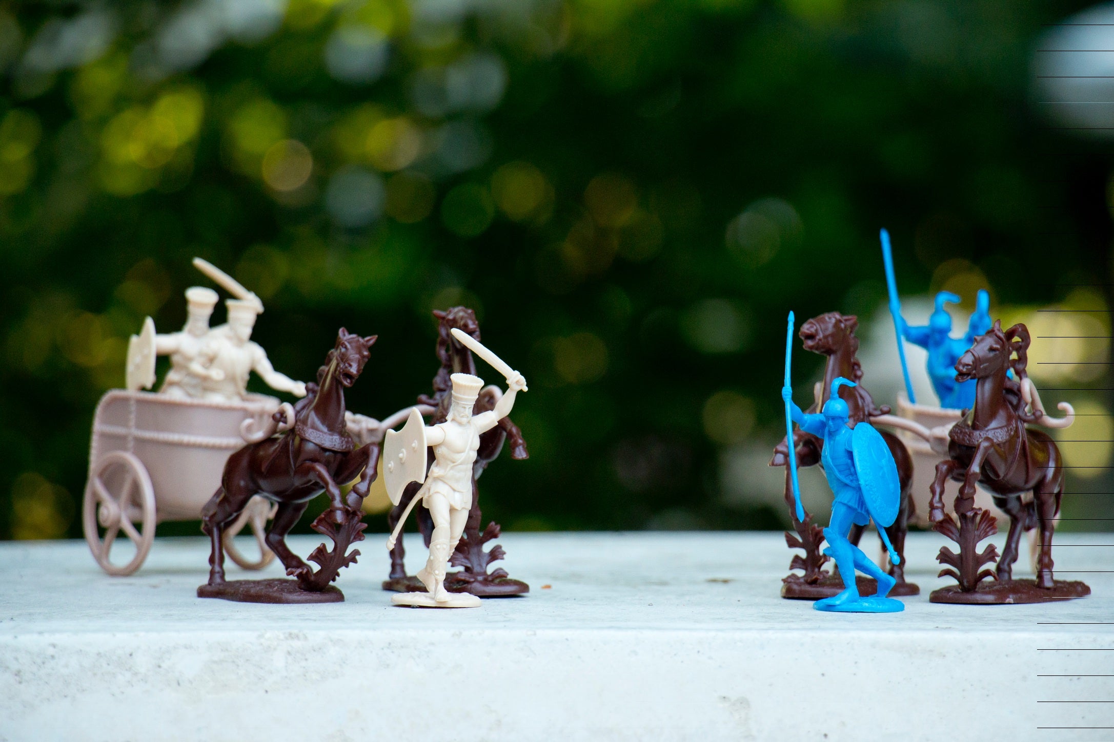 War At Troy Figure Set 2 Chariots (Greeks vs Trojans) 1/30 Scale Plastic Figures Sample Scene #2