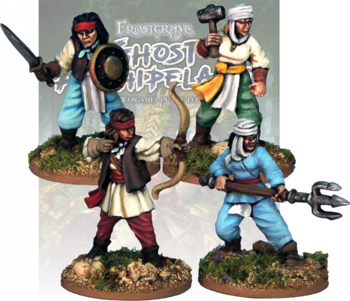 Frostgrave Ghost Archipelago Female Crew, 28 mm Scale Model Metal Figure