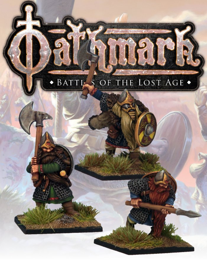 Oathmark Dwarf Champions, 28 mm Scale Metal Figures