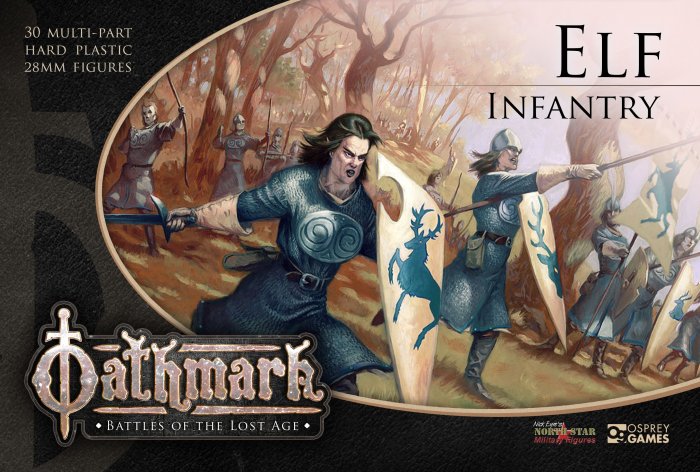 Oathmark Elf Infantry, 28 mm Scale Model Plastic Figures