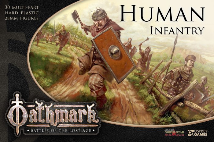 Oathmark Human Infantry, 28 mm Scale Model Plastic Figures