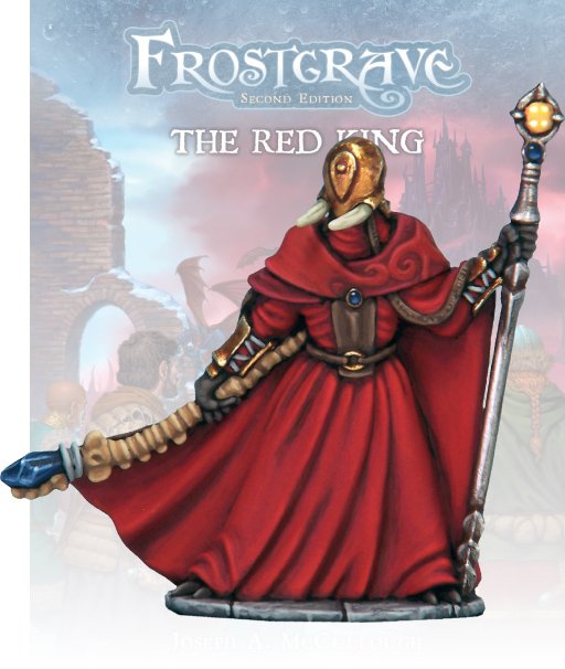 Frostgrave Herald of the Red King, 28 mm Scale Model Metal Figure