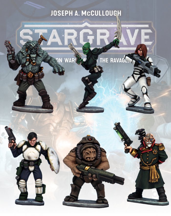 Stargrave Old Rouges, 28 mm Scale Model Metal Figures