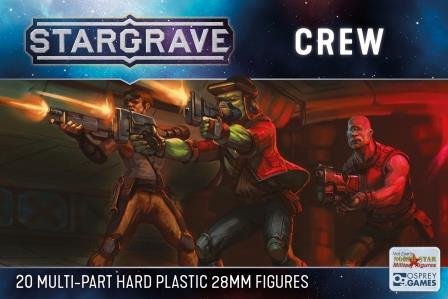 Stargrave Crew, 28 mm Scale Model Plastic Figures