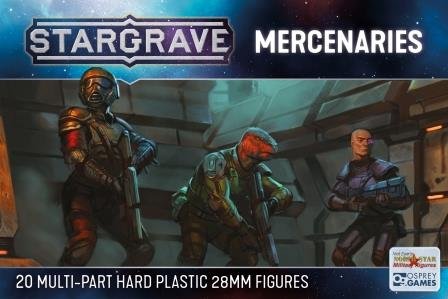Stargrave Mercenaries, 28 mm Scale Model Plastic Figures