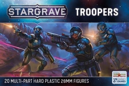 Stargrave Troopers, 28 mm Scale Model Plastic Figures