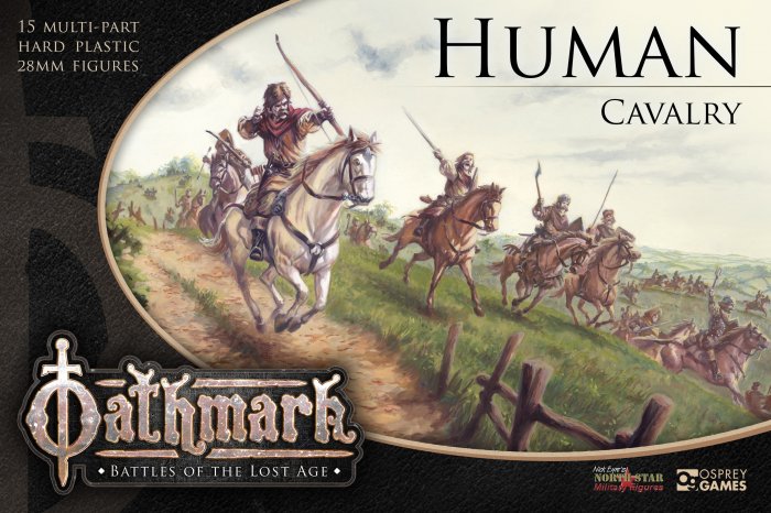 Oathmark Human Cavalry, 28 mm Scale Model Plastic Figures