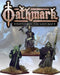 Oathmark Necromancer, Undead King & Drummer, 28 mm Scale Metal Figures