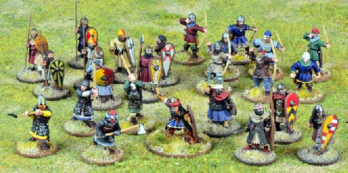 SAGA Crusader Starter Warband (Foot), 28 mm Scale Metallic Figures